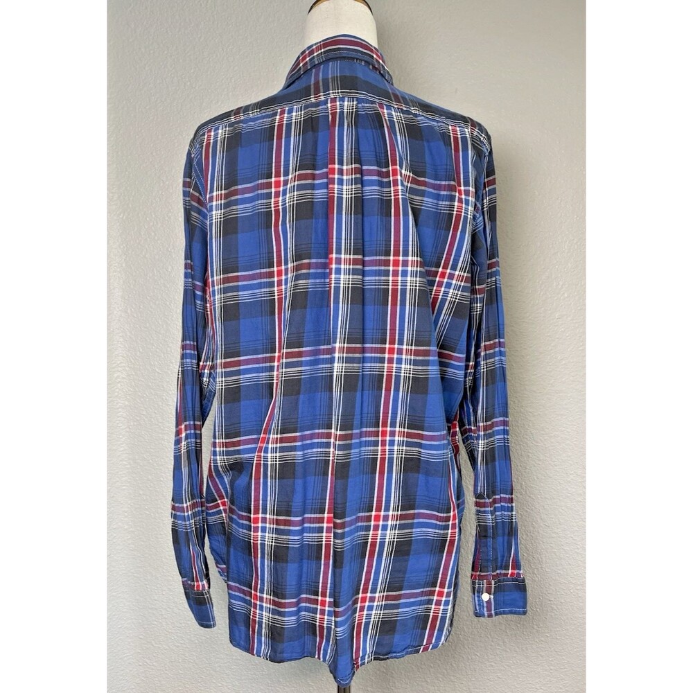 Ralph Lauren NWOT 'Boyfriend' plaid Denim & Supply womens button up shirt Large - Picture 3 of 7